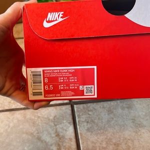 Brand new never worn Nike dunks size 8 womens , sold out on Nike in a day !